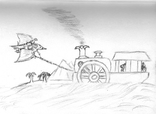 The Multiverse Chronicles - Pterosaur and a Steam Boat